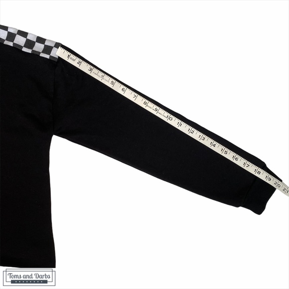 Not Your Babe Long Sleeve Checkered Crop Top - Picture 9 of 9